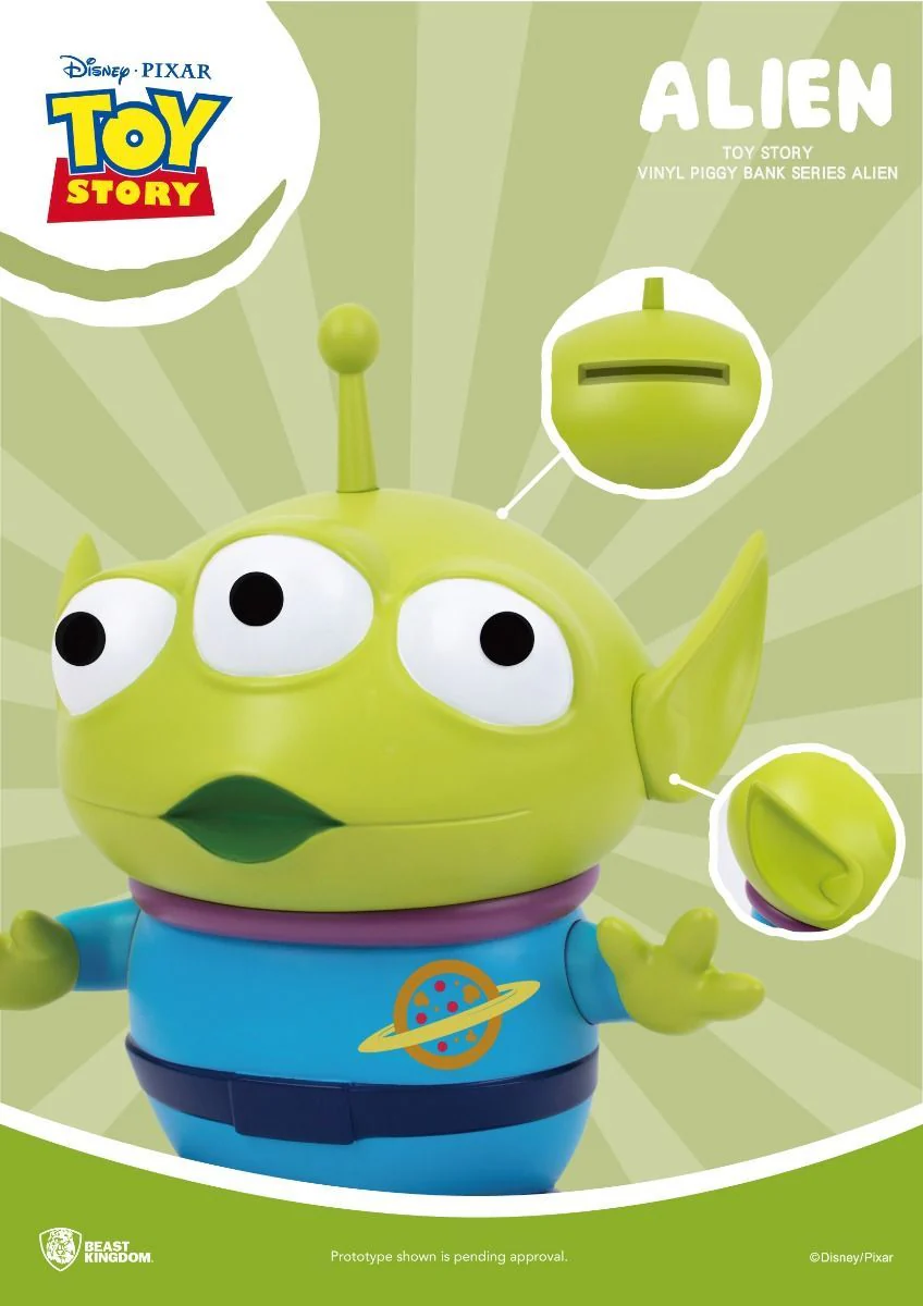 Beast Kingdom Toy Story Alien Large Vinyl Piggy Bank - Image 7