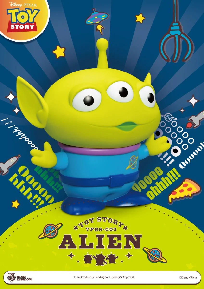 Beast Kingdom Toy Story Series Alien Small Vinyl Piggy Bank - Image 2