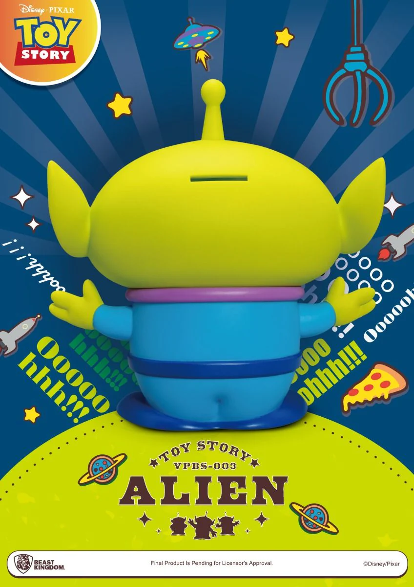 Beast Kingdom Toy Story Series Alien Small Vinyl Piggy Bank - Image 3