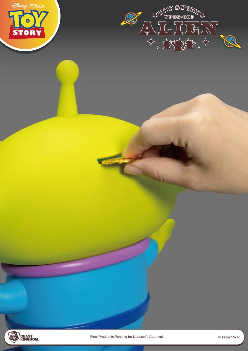 Beast Kingdom Toy Story Series Alien Small Vinyl Piggy Bank - Image 4