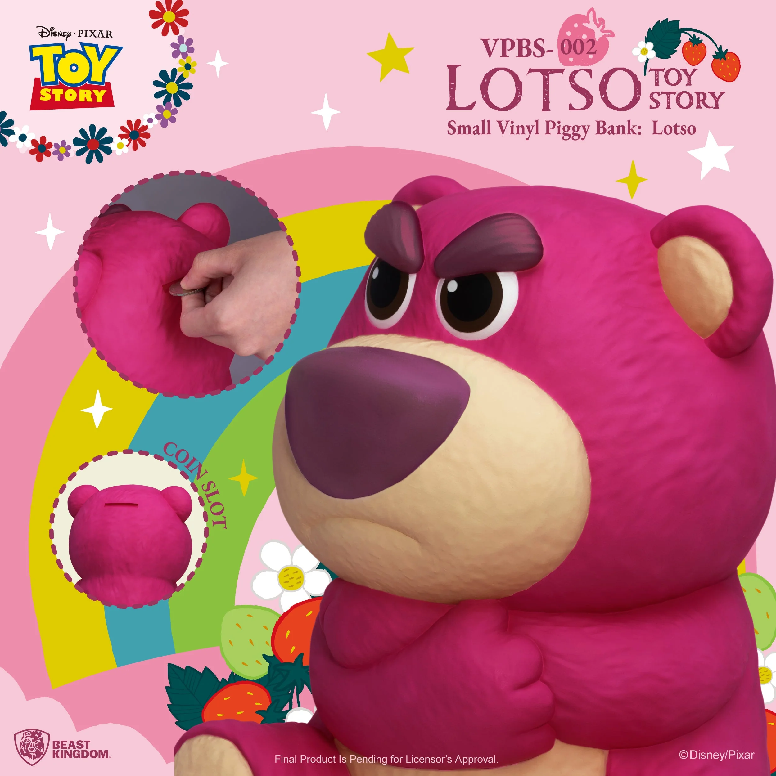 Beast Kingdom Toy Storys Small Vinyl Piggy Bank: Lotso - Image 3