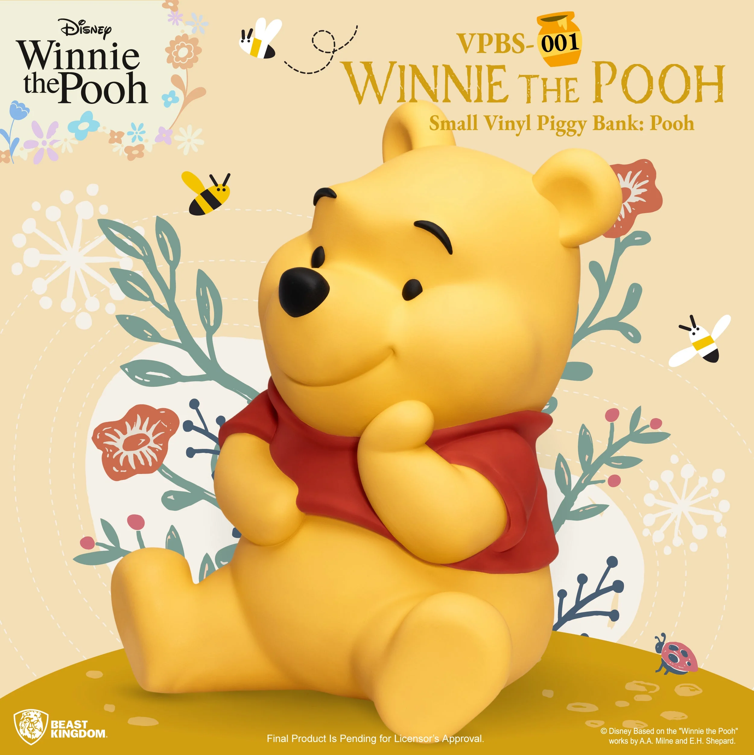 Beast Kingdom Winnie The Pooh Small Vinyl Piggy Bank: Pooh - Image 2