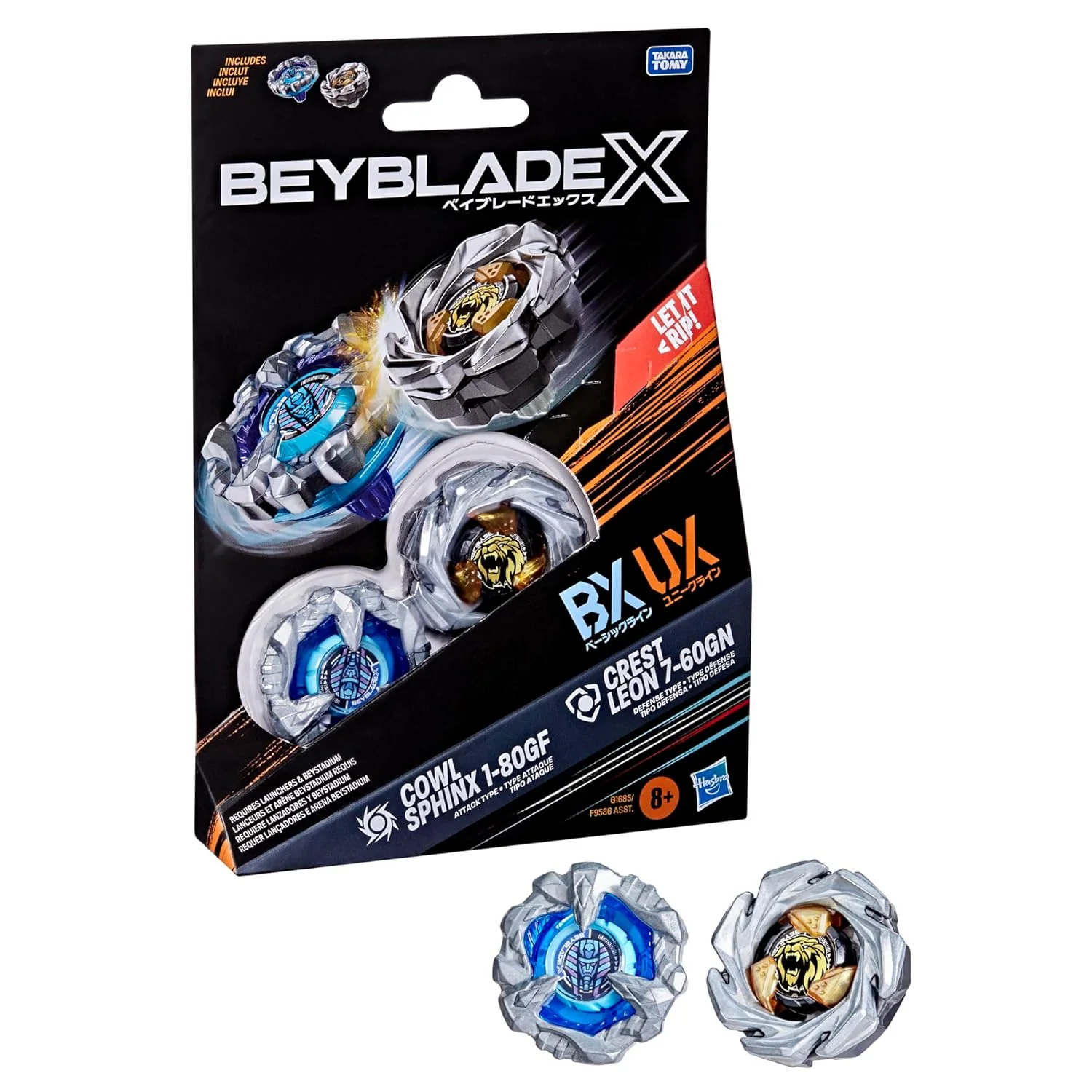 Beyblade X - BX UX - Cowl Sphinx 1-80GF Vs Crest 7-60GN - Image 3