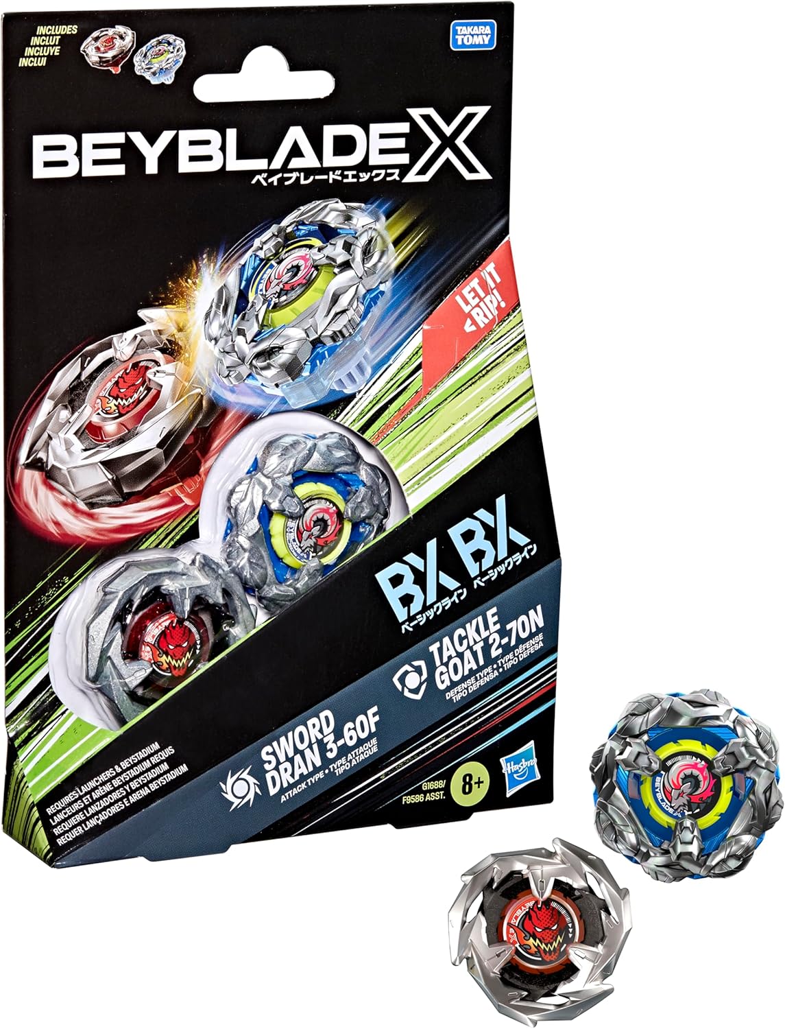 Beyblade - X - Dual Pack Assortment - Sword Drain-Tackle Goat