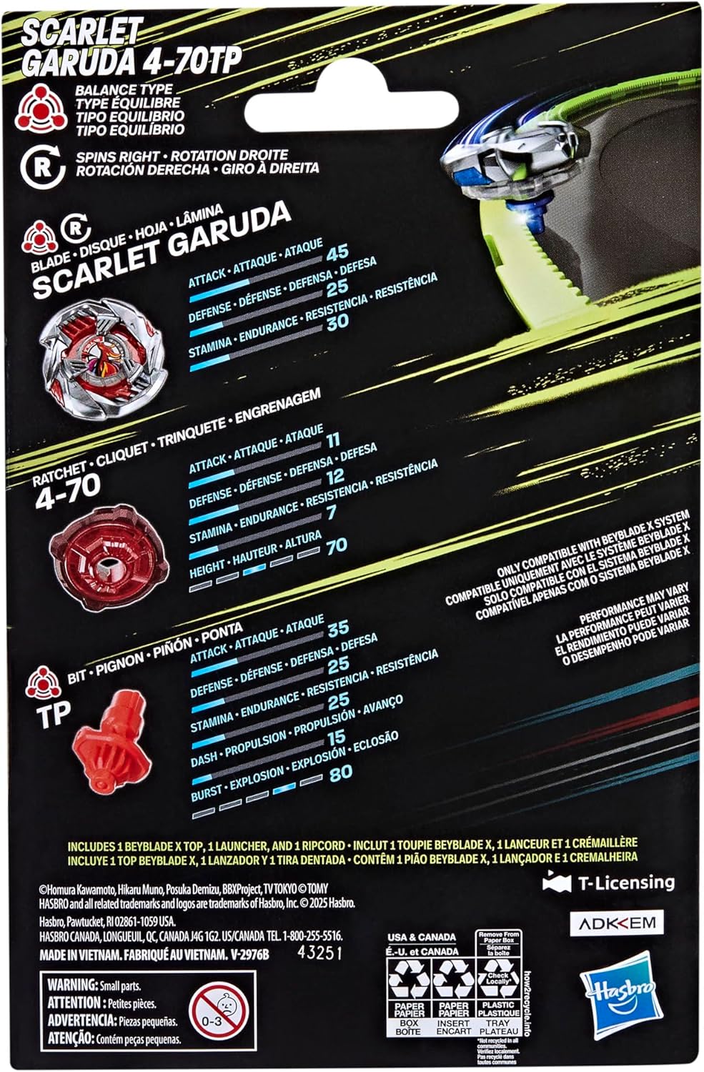 Beyblade X -Scarlet Garuda 4-70TP - Image 2