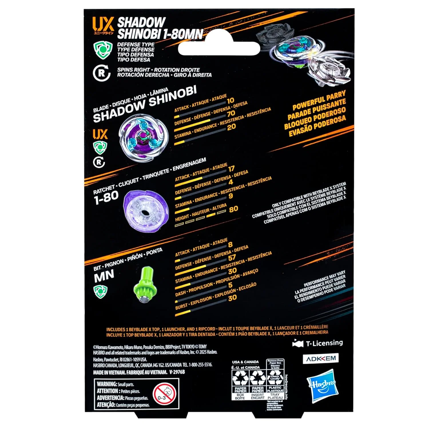 Beyblade X - Shadow Shinobi 1-80MN - Image 2