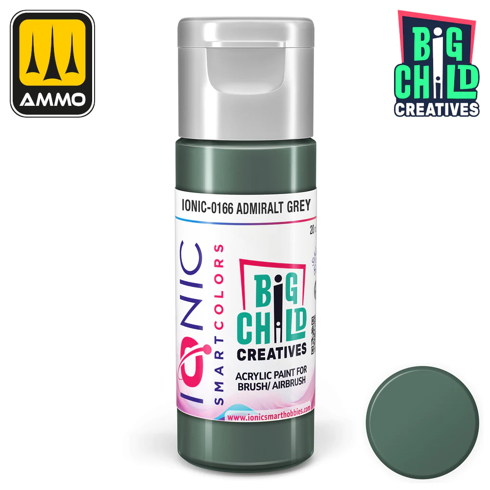 Big Child Creatives Ionic Smart Colors Acrylic Paint 20ml - Admiral Grey