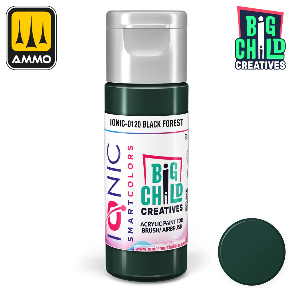 Big Child Creatives Ionic Smart Colors Acrylic Paint 20ml - Black Forest