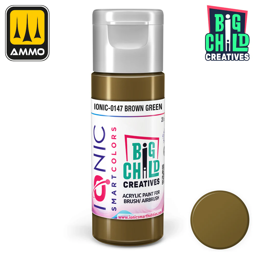 Big Child Creatives Ionic Smart Colors Acrylic Paint 20ml - Brown Green