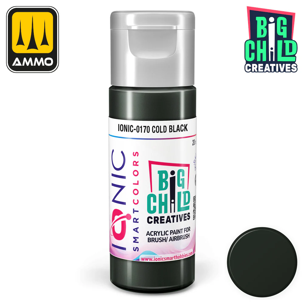 Big Child Creatives Ionic Smart Colors Acrylic Paint 20ml - Cold Black