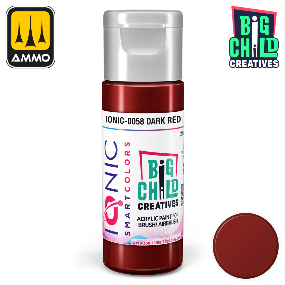 Big Child Creatives Ionic Smart Colors Acrylic Paint 20ml - Dark Red