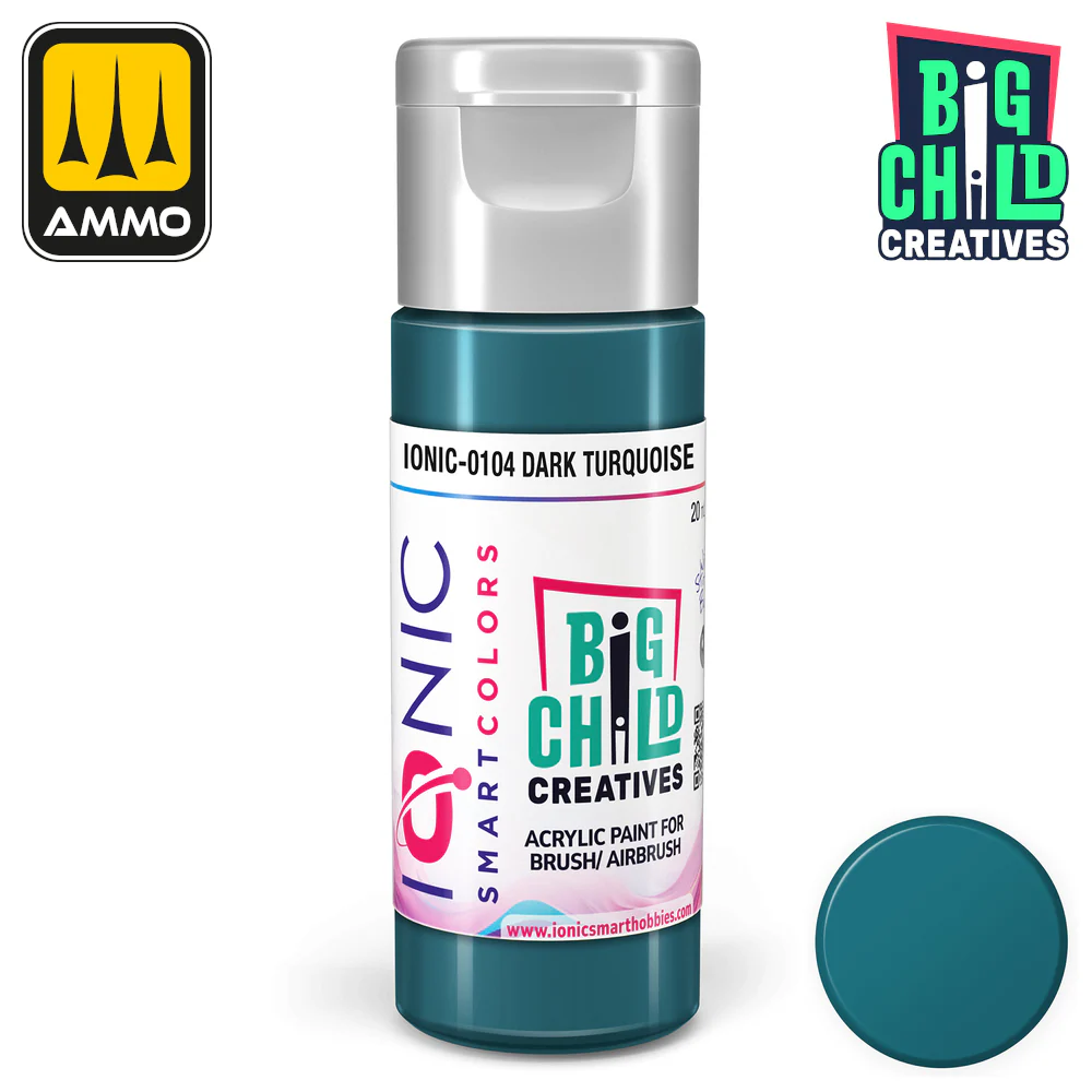 Big Child Creatives Ionic Smart Colors Acrylic Paint 20ml - Dark Turquoise