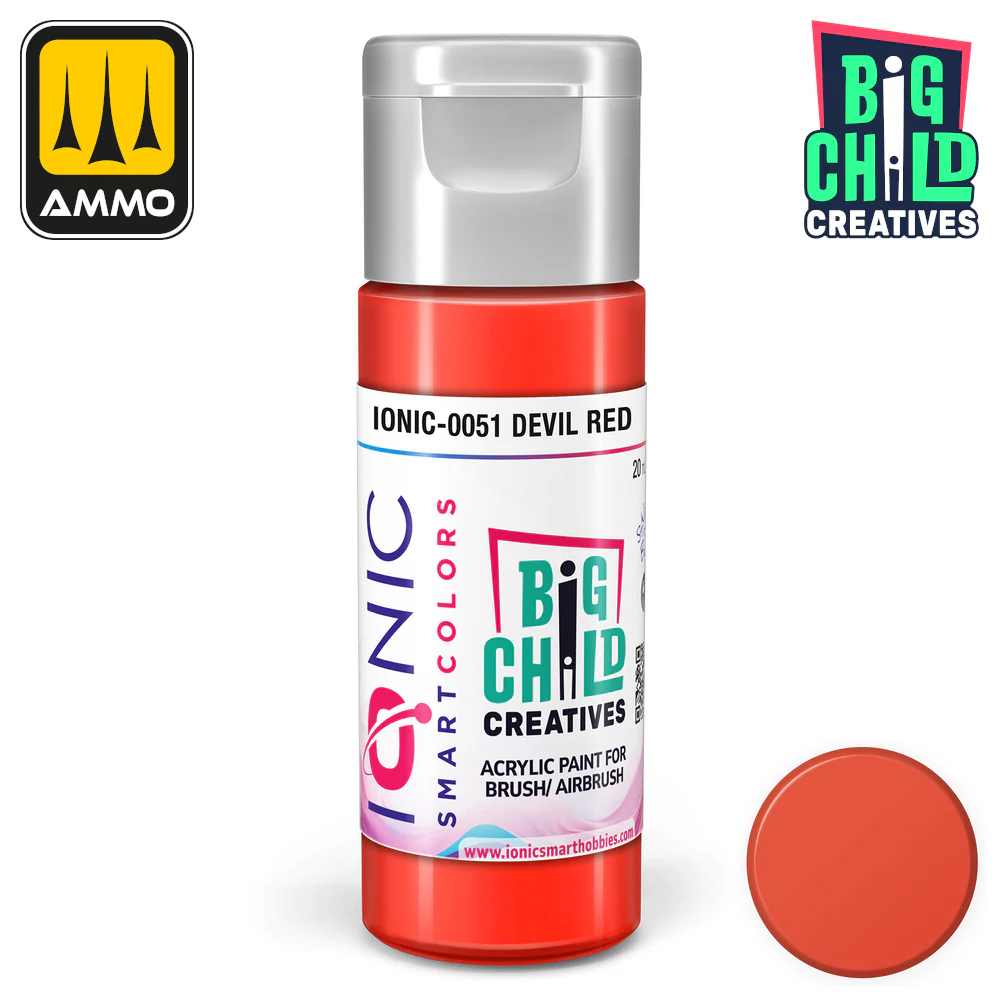 Big Child Creatives Ionic Smart Colors Acrylic Paint 20ml - Devil Red