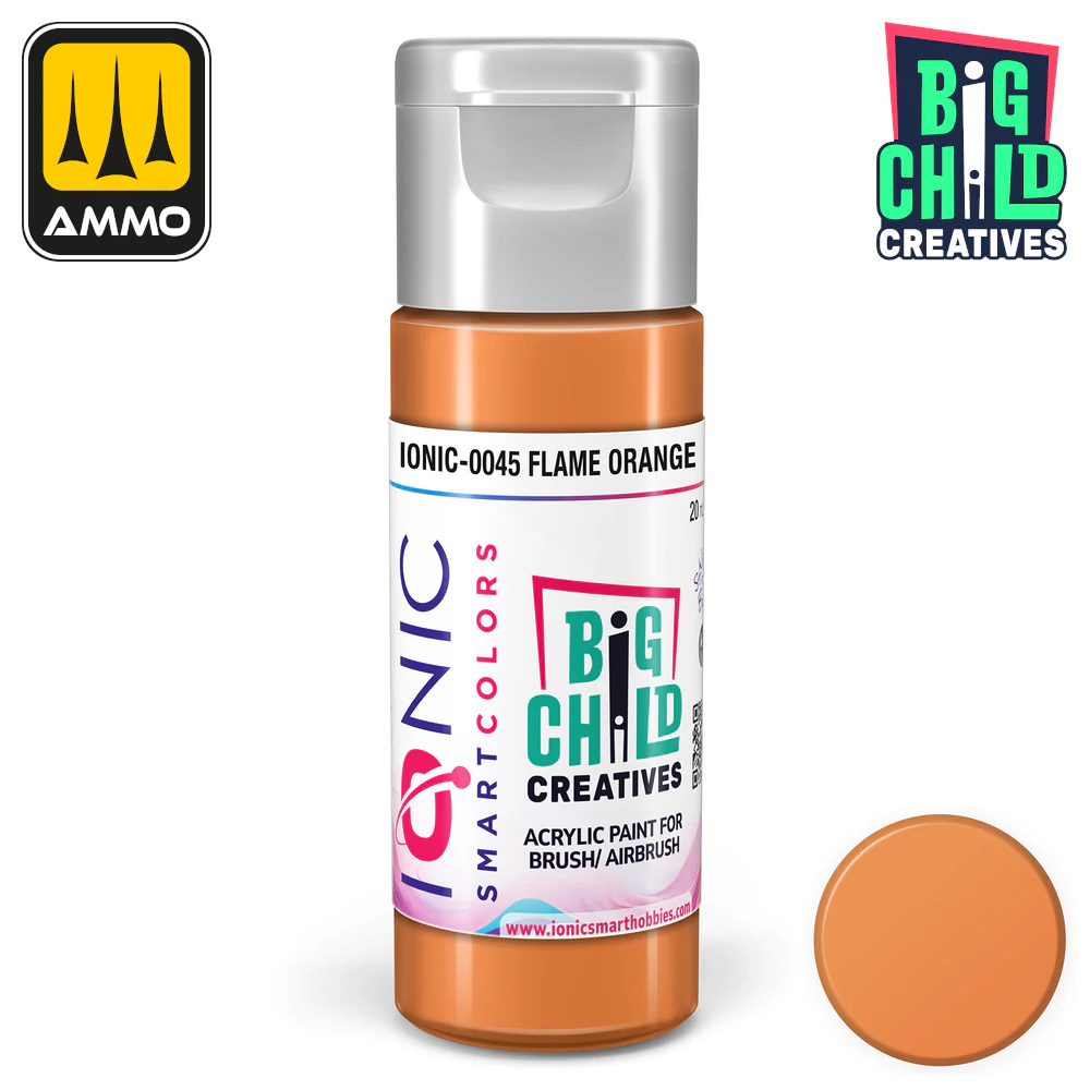 Big Child Creatives Ionic Smart Colors Acrylic Paint 20ml - Flame Orange