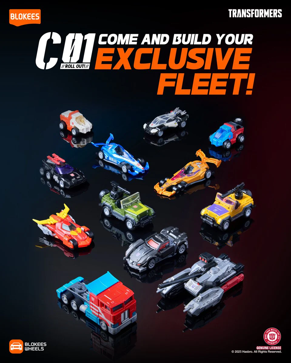 Blokees Wheels Transformers C01 Auto Prime Figure Blind Box Display - 12 in 1