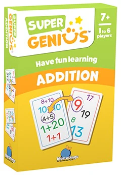 Blue Orange Games Super Genius Addition Card Game