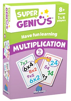 Blue Orange Games Super Genius Multiplication 2 Card Game