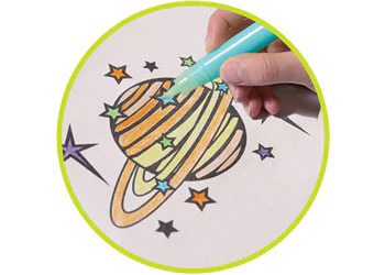 Brainstorm Toys - Glow-in-the-Dark Colour Three Pens - Image 4