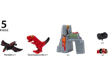 BRIO - Dinosaur Erupting Volcano 5 Pieces - Image 4