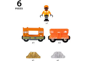 BRIO - Gold Cargo Train 6 Pieces - Image 3