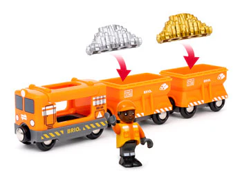 BRIO - Gold Cargo Train 6 Pieces - Image 4