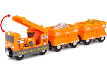 BRIO - Gold Cargo Train 6 Pieces - Image 5