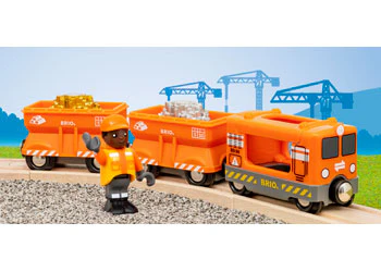 BRIO - Gold Cargo Train 6 Pieces - Image 6