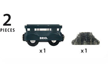 BRIO - Light Up Gold Wagon 2 Pieces - Image 2