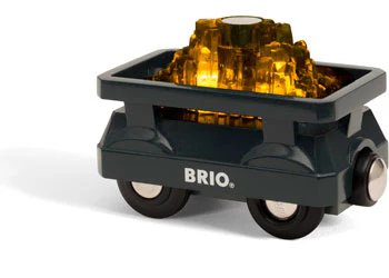 BRIO - Light Up Gold Wagon 2 Pieces - Image 3