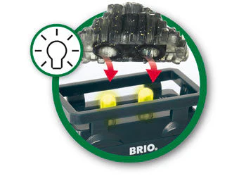 BRIO - Light Up Gold Wagon 2 Pieces - Image 4
