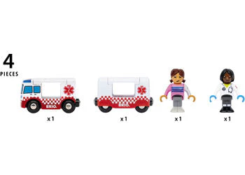 BRIO - Rescue Ambulance 4 Pieces - Image 3