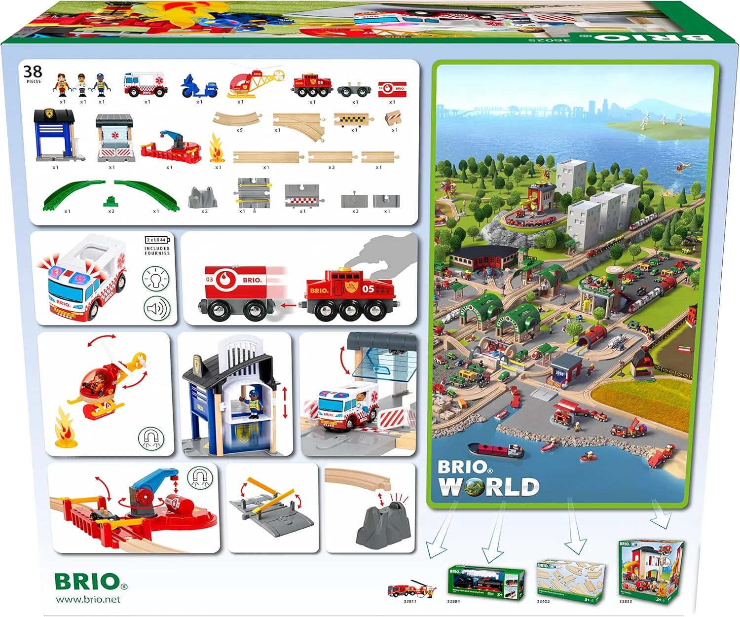 BRIO - Rescue Team Train Set 44 Pieces - Image 2