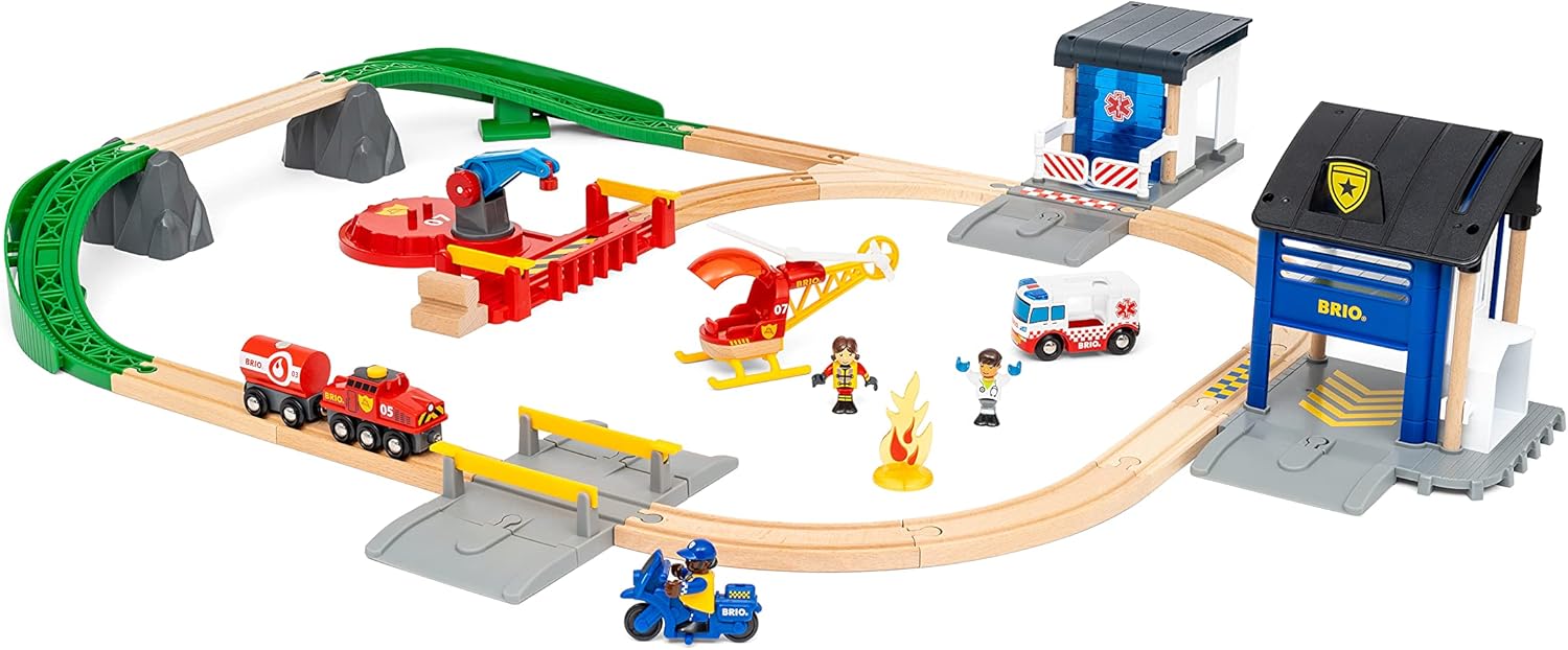 BRIO - Rescue Team Train Set 44 Pieces - Image 3