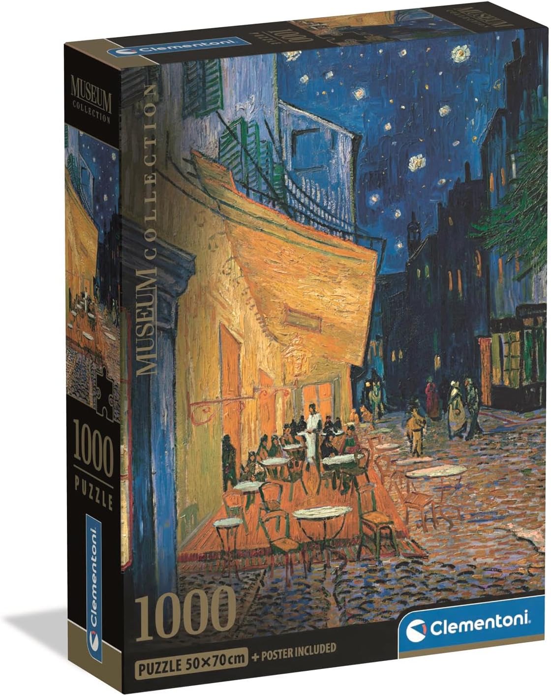 Cafe Terrace At Night 1000 Piece Jigsaw (Museum Compact)