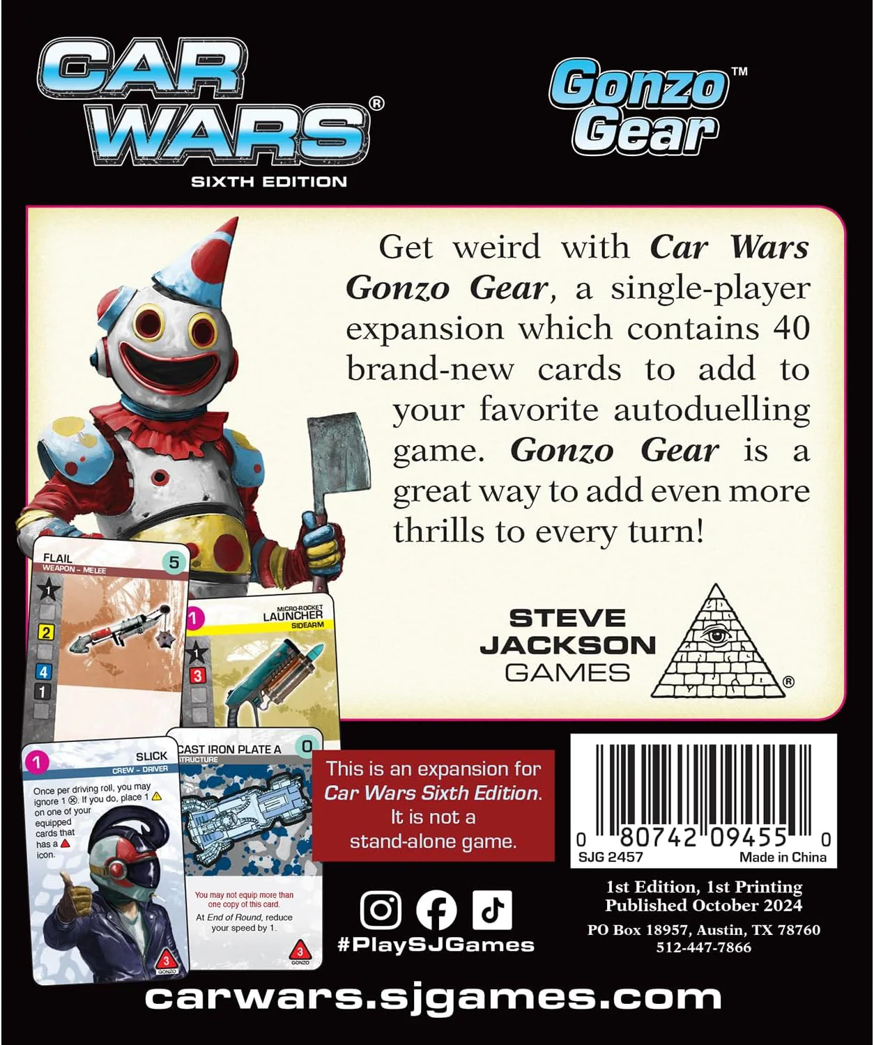 Car Wars Gonzo Gear - Image 2