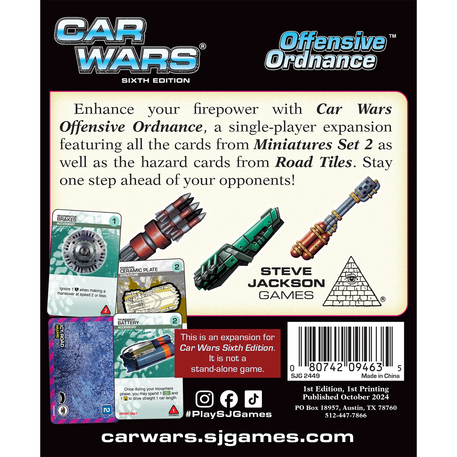 Car Wars (Sixth Edition): Offensive Ordnance - Image 2