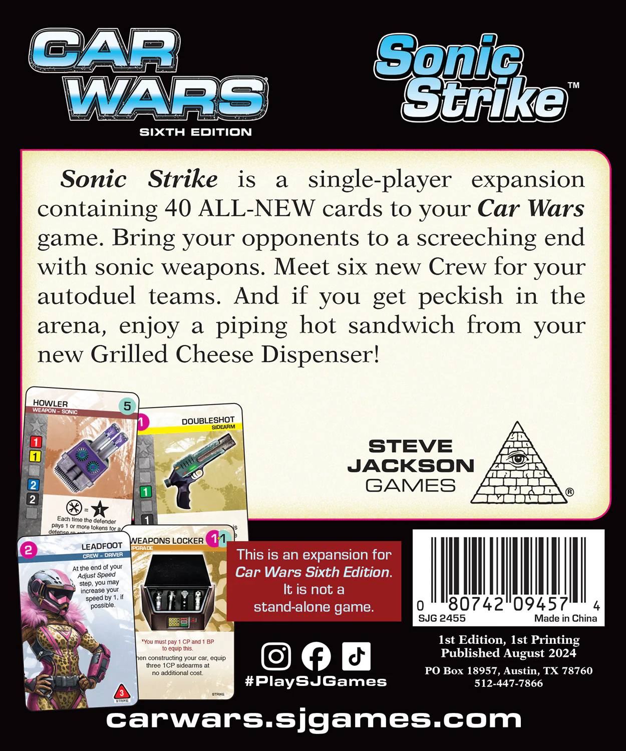 Car Wars (Sixth Edition): Sonic Strike - Image 2