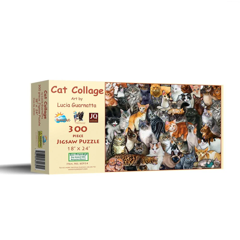 Cat Collage 300 Piece Puzzle