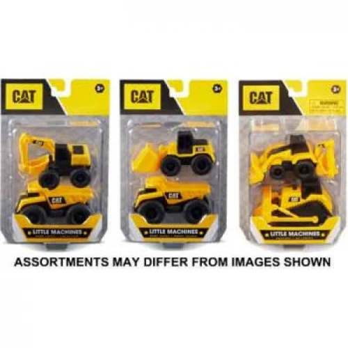 CAT Mini Machines 2 Pack Vehicles Assorted