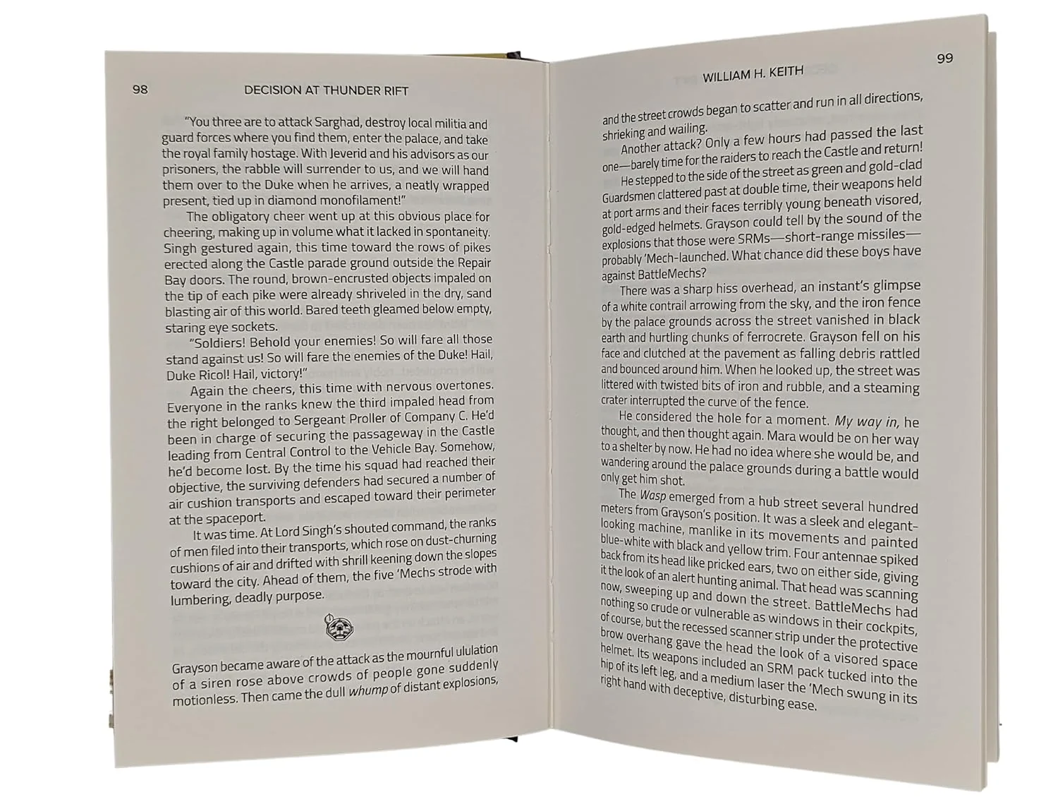 Catalyst Game Labs Battletech Decision At Thunder Rift Premium Hardback Novel - Image 3