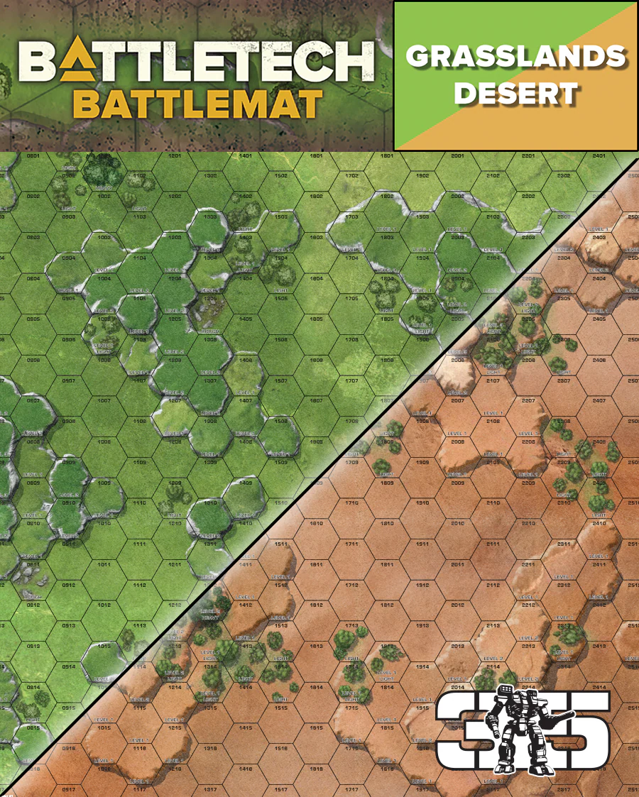 Catalyst Game Labs BattleTech Grasslands/Desert Battle Mat