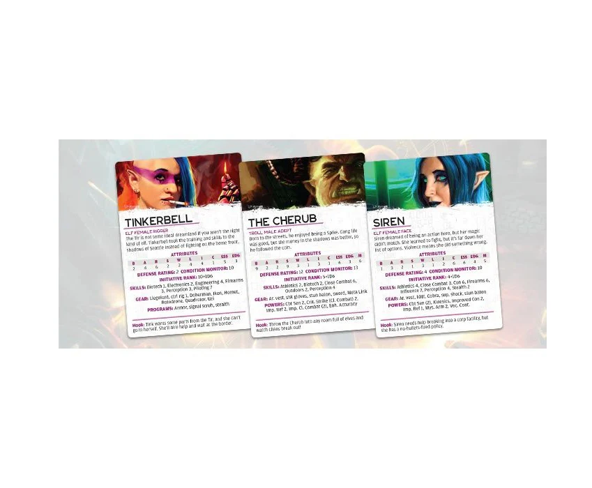 Catalyst Game Labs Shadowrun Rogues Gallery An NPC Deck - Image 3