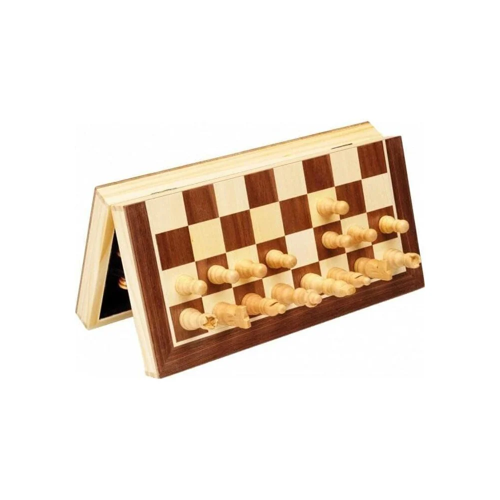 Cayro 12-Inch Folding Wood Magnetic Chess - Image 3