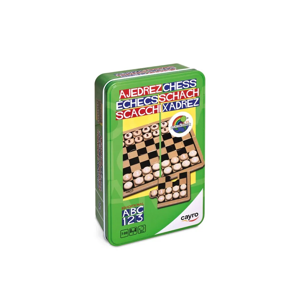 Cayro Wooden Chess In Metal Box