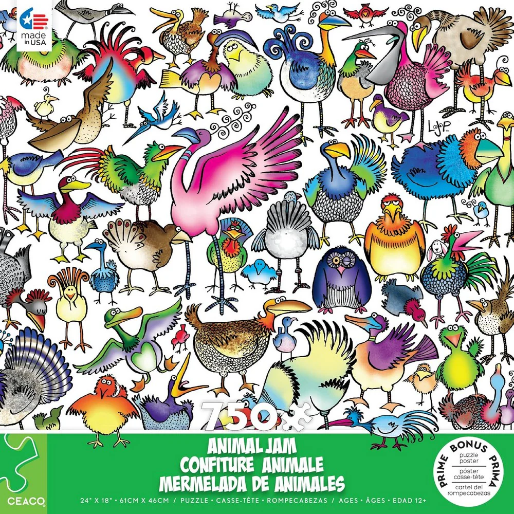 Ceaco - Animal Jam Birds Galore 750 Piece Puzzle