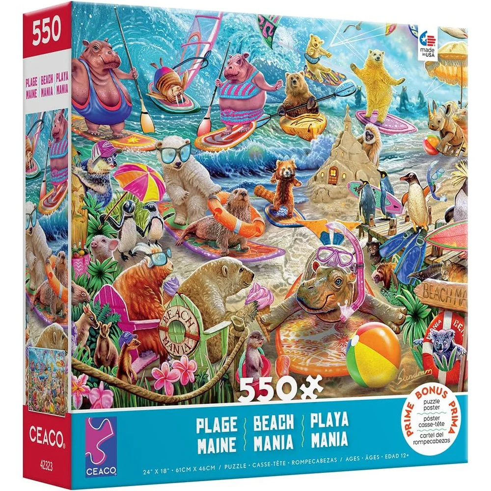 Ceaco - Beach Mania 550 Piece Puzzle