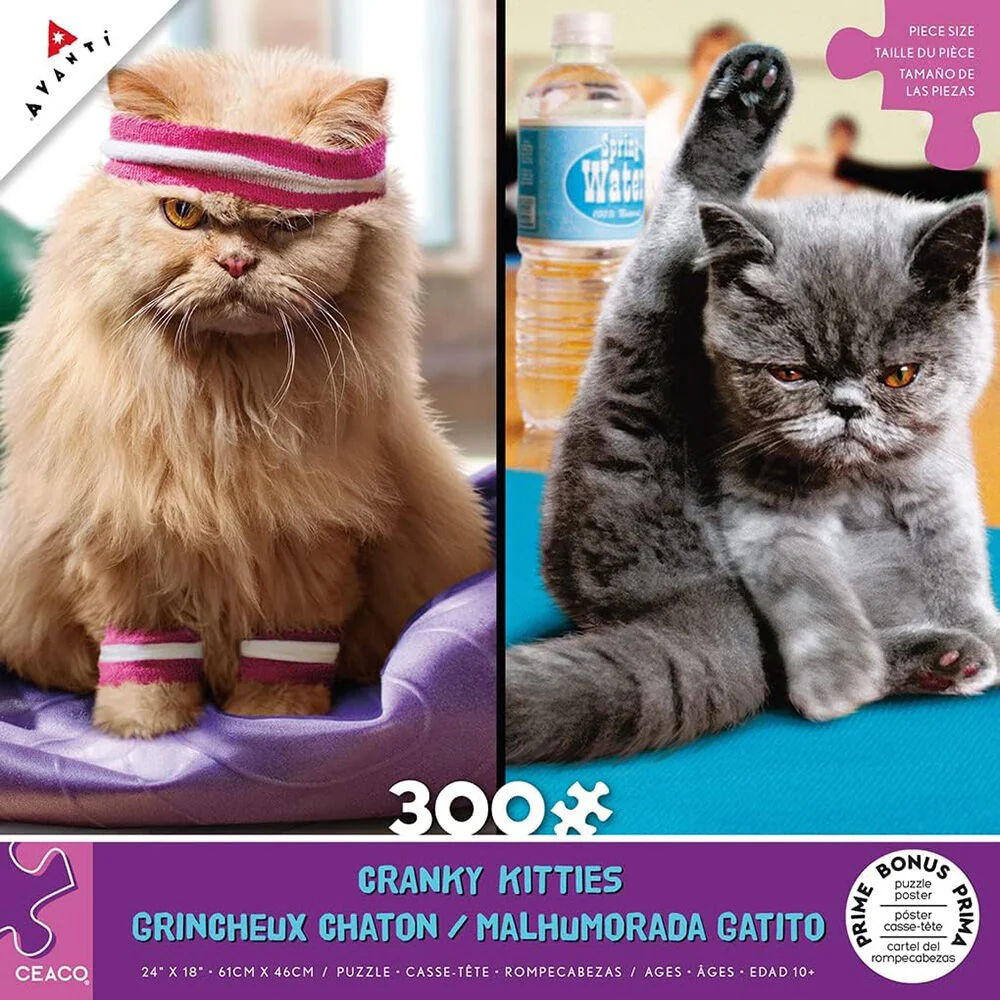 Ceaco - Cranky Kitties Duo 300 Piece Puzzle