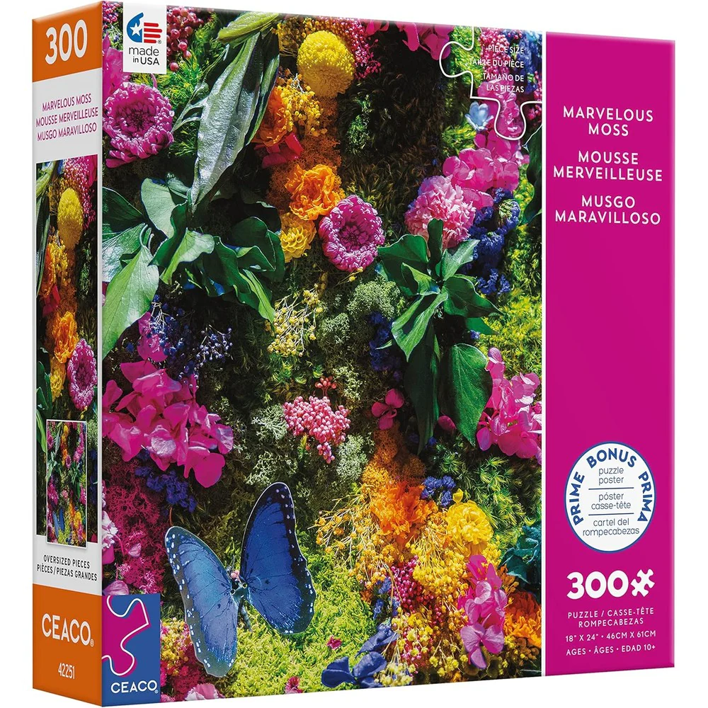 Ceaco - Marvelous Moss Butrfly 300 Piece Puzzle