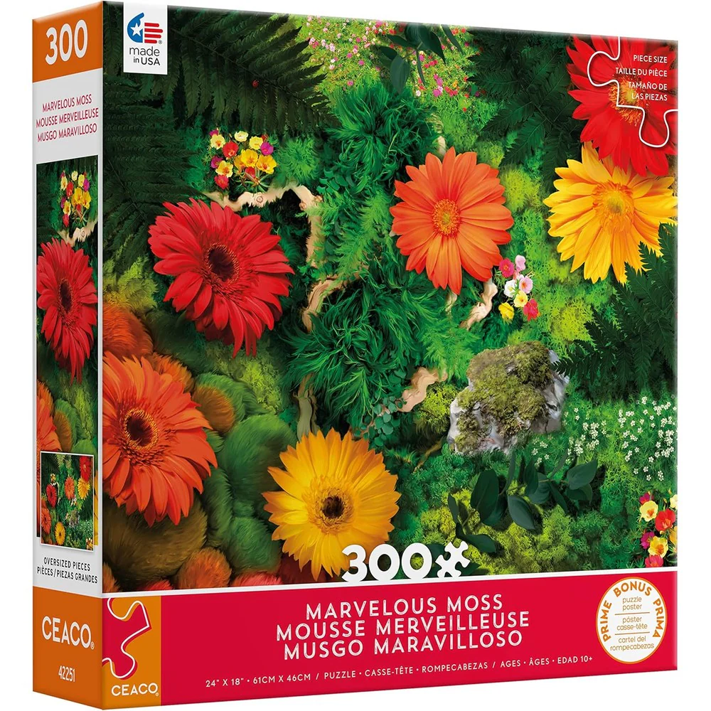 Ceaco - Marvelous Moss Chrysan 300 Piece Puzzle