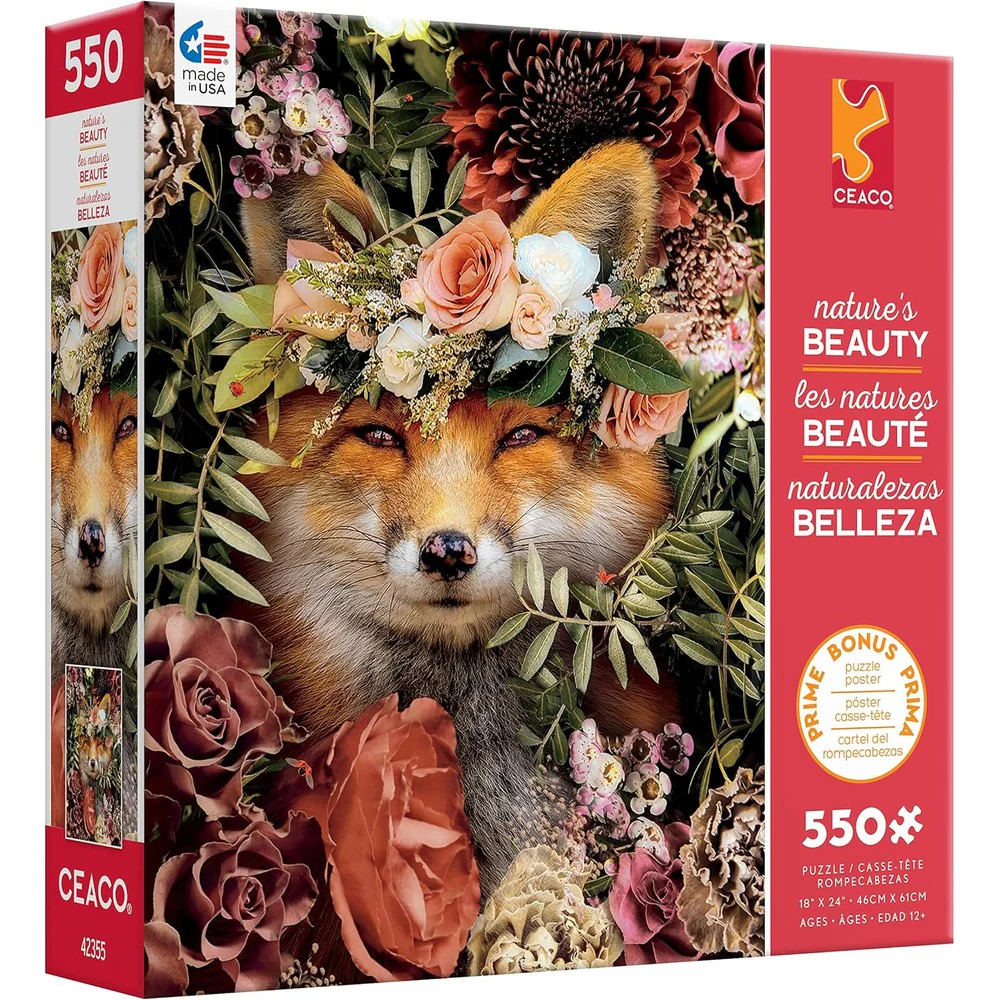 Ceaco - Nature's Beauty Fox 550 Piece Puzzle